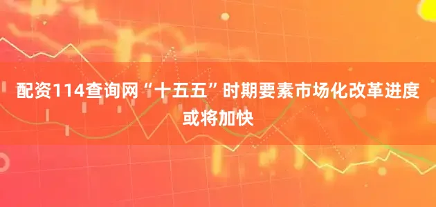 配资114查询网“十五五”时期要素市场化改革进度或将加快
